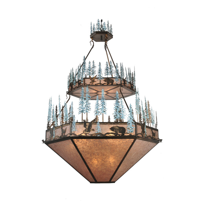 Rustic Lodge 12 - Light Chandelier