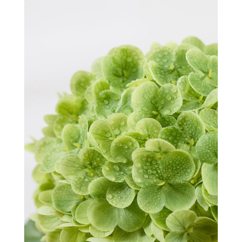 Paquet de 3 fleurs d'hortensia artificielles en latex Real Touch