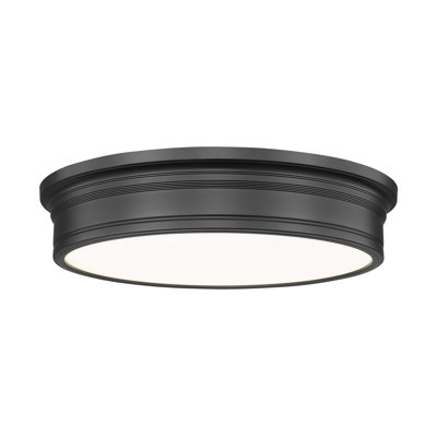 Plafonnier encastré 1 lumière noir mat Mafalda