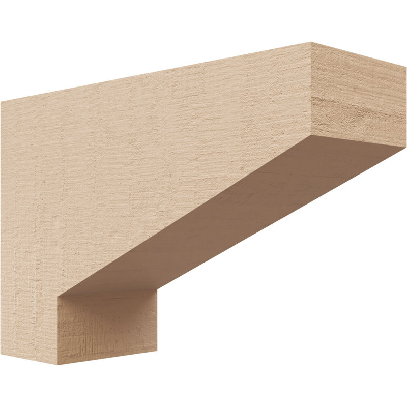 Bois de cèdre brut Clemmons TimberThane Corbel, apprêté brun clair, H 4 po x l 2 po x P 6 po