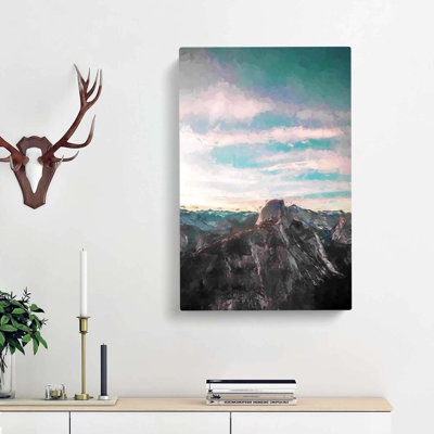 Glacier Point in California in Abstract - Wrapped Canvas