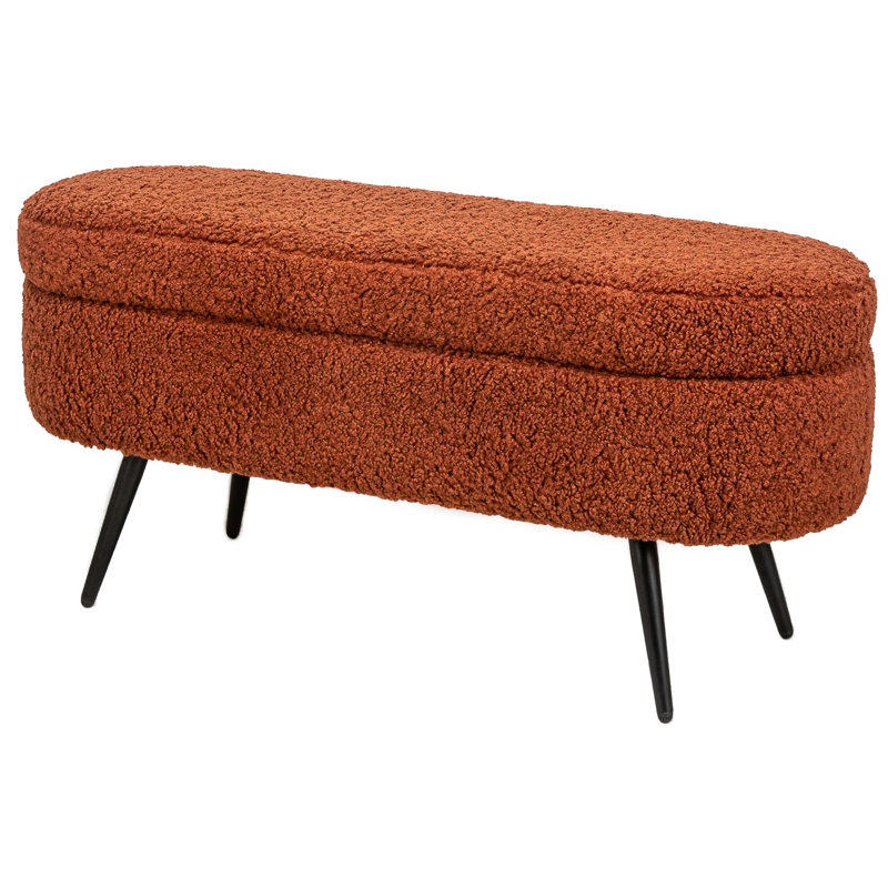 Banc en métal Lawanda, Terracotta