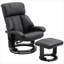 Fauteuil inclinable en faux cuir avec repose-pieds FlowLuxe-589944764