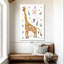 Adorable girafe scandinave sur toile-1064630641