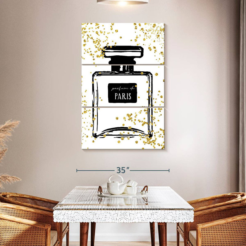 Senne Glitter Perfume I, 50" H x 32" W