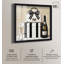 «Black and White», rayé noir et blanc, impression de mode ombre par Art Remedy-115124128-115124126
