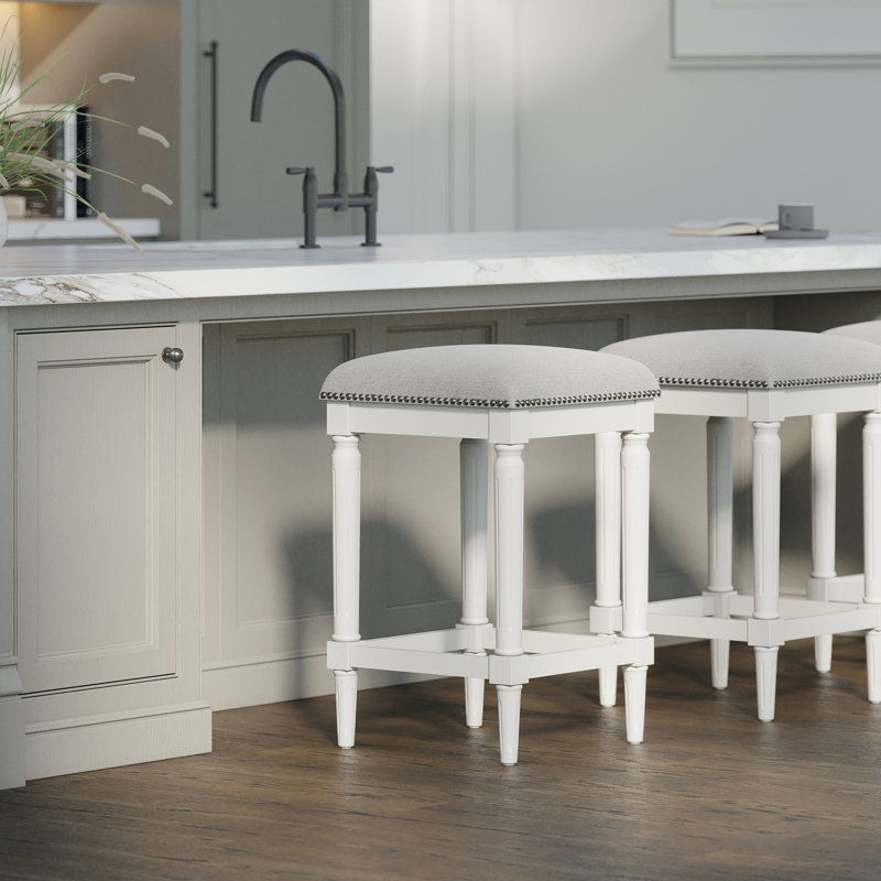 Tabouret de comptoir carré H 27 po, 1 pièce