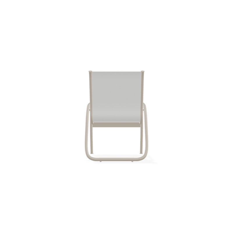 Fauteuil de patio Gardenella, Blanc 6D Sunbrella®, Désert texturé