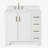 Frawley 36'' Solid Wood Single Bathroom Vanity with 1.5'' Carrara Quartz Top-968581547-968582715-968581551