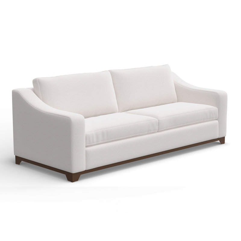 Canapé à accoudoirs carrés 95,25 po Joita, Blanc