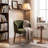 Upholstered Dining Chair with Wooden Legs-1130906504