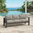 75" All-Weather Metal 3-Seat Patio Sofa Couch With Thick Cushions & Frame-297390877-297390878