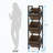 36-Bottle Industrial Wine Rack with Adjustable Feet and Wall Attachment