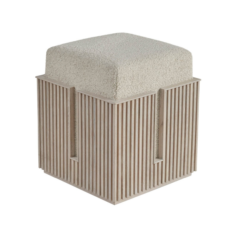 Avaline Carmen Accent Stool, White Oak