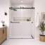 Porte de douche coulissante double sans cadre CatalystFP 56-61 po L x 76 po H, noir mat, verre clair 3/8 po-132934450-112003524