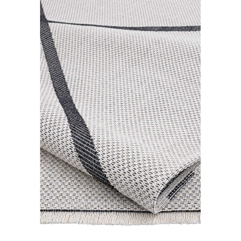 Kohdyn Cotton Striped Indoor Rug, Runner 2'6" x 6'7"