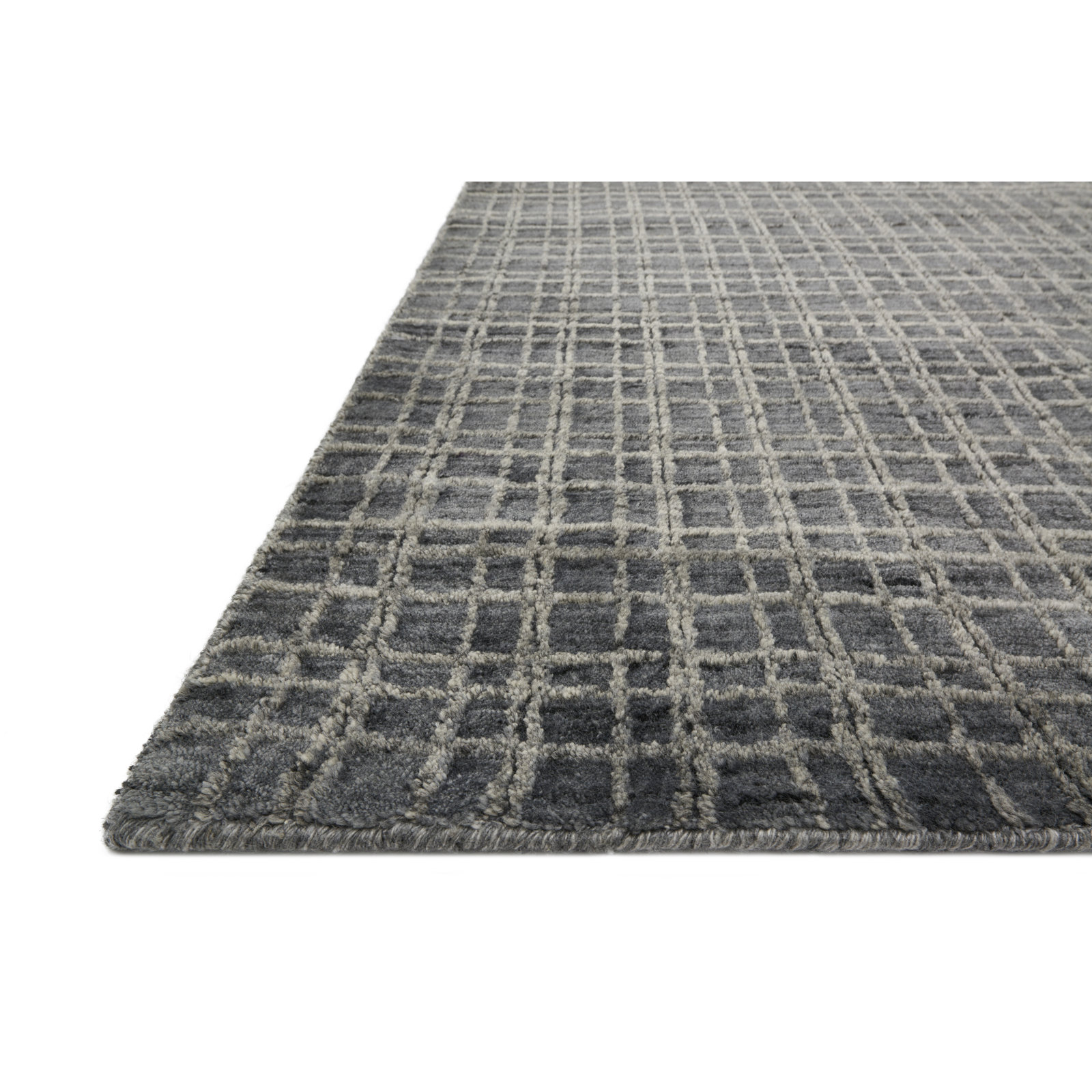 Hannon Gray Hand-Woven Geometric Rug, Rectangle 12' x 18'