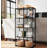 8 Cube Metal Storage Organizer,Display Modular Bookshelf Shelf for Bedroom,Office,Black