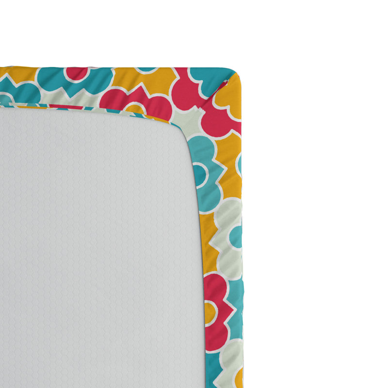 Microfiber Floral Fitted Sheet, Twin XL Fitted Sheet