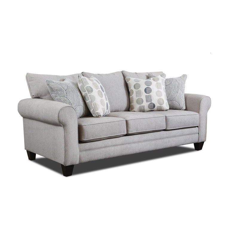 Thyrome Queen Sleep Sofa, Gray/Beige