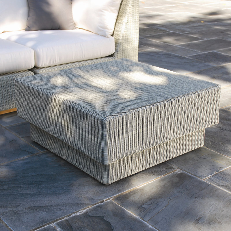 Westport Outdoor Square Coffee Table, Black