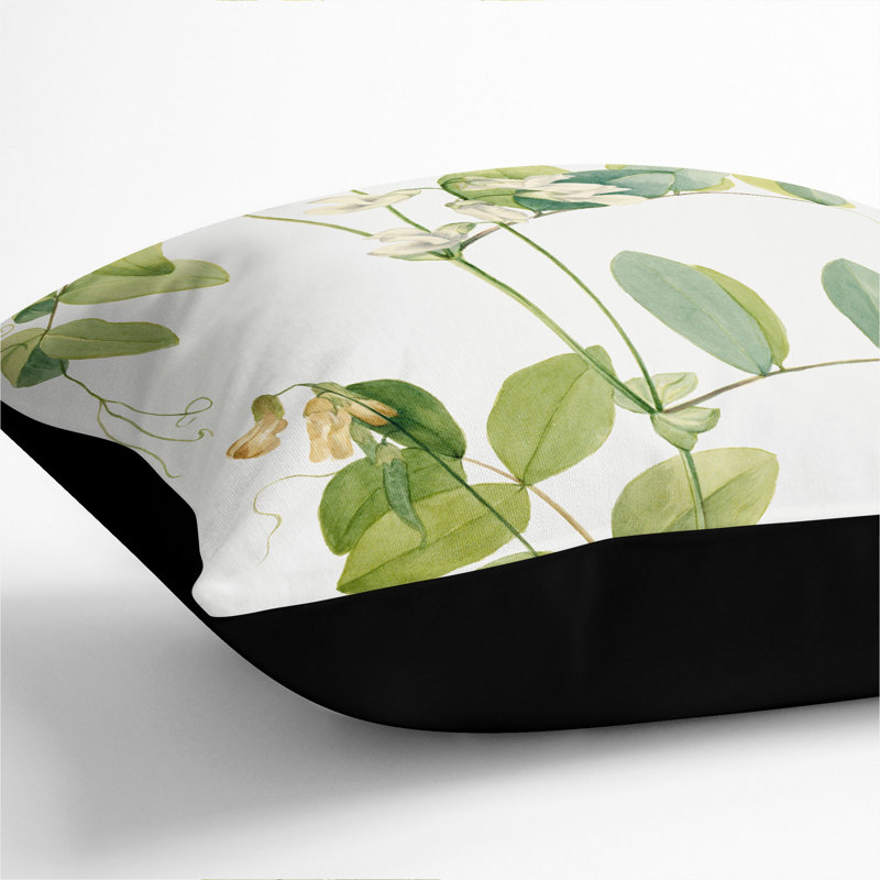 White Pea Scatter Cushion, Black, 55cm H x 55cm W x 20cm D