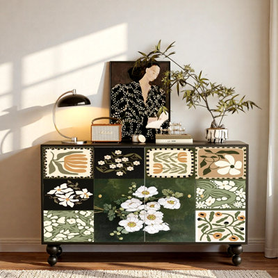 Armoire d'entrée en bois massif rétro français