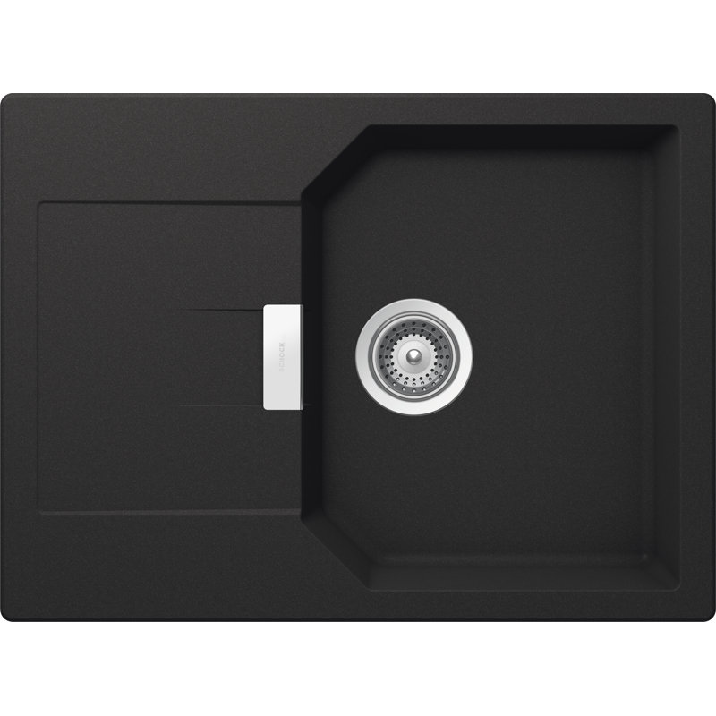 Schock Single Bowl Inset Kitchen Sink, Onyx