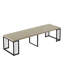 Table de salle à manger moderne extensible, pour 2 à 10 personnes, table de salle à manger en bois compacte-50815836