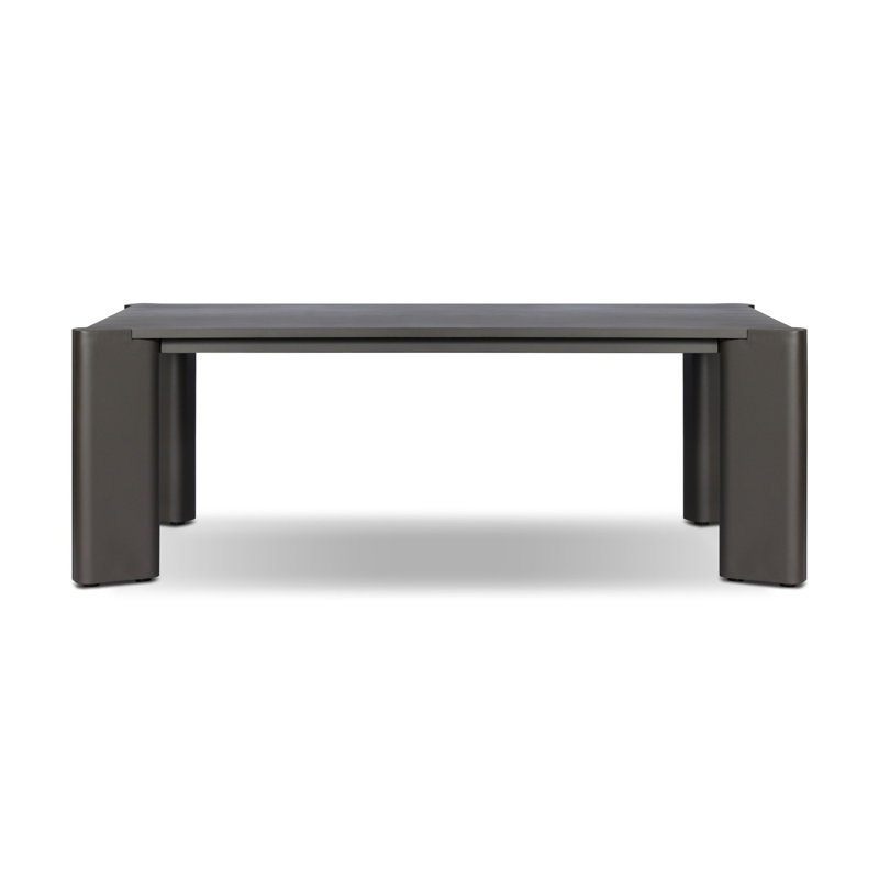 Soho Outdoor Metal Dining Table 86"-Bronze, Bronze