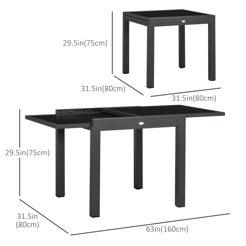 Table de salle à manger extensible Keysean