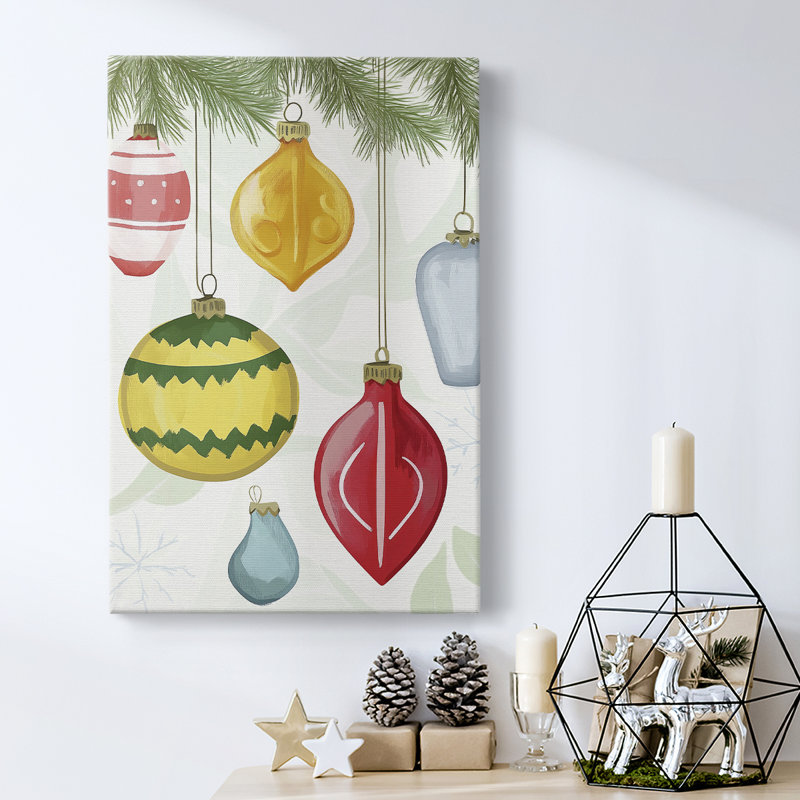 Art des Fêtes de Noël - Toile tendue avec châssis CVII, H 24 po x l 16 po