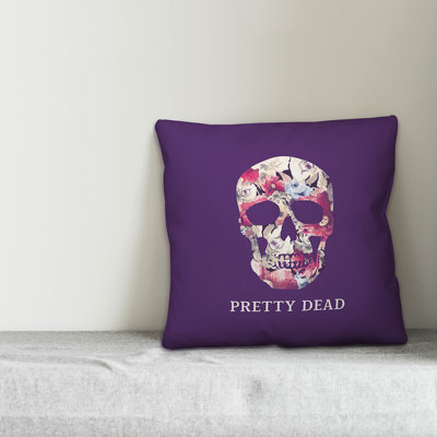  Pretty Dead Throw Pillow