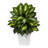 24'' Faux Dieffenbachia Plant in Metal Planter
