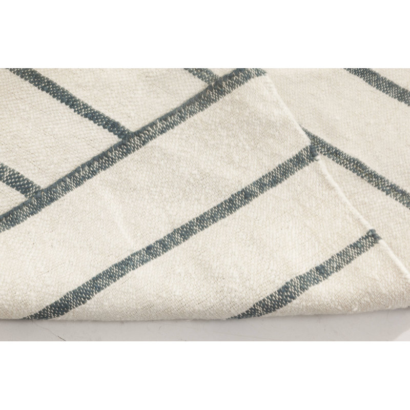 Modern One-of-a-Kind 3'3" X 14'3" New Age Runner Wool Area Rug in