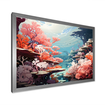 Aqua Serenade sous l'eau Corail IV - Imprimé