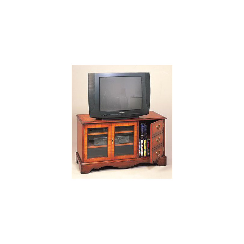 Mokane Unfinished TV Stand for TVs up to 48", Mahogany