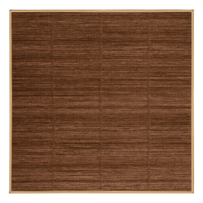Machine Washable Solid Brown Area Rug