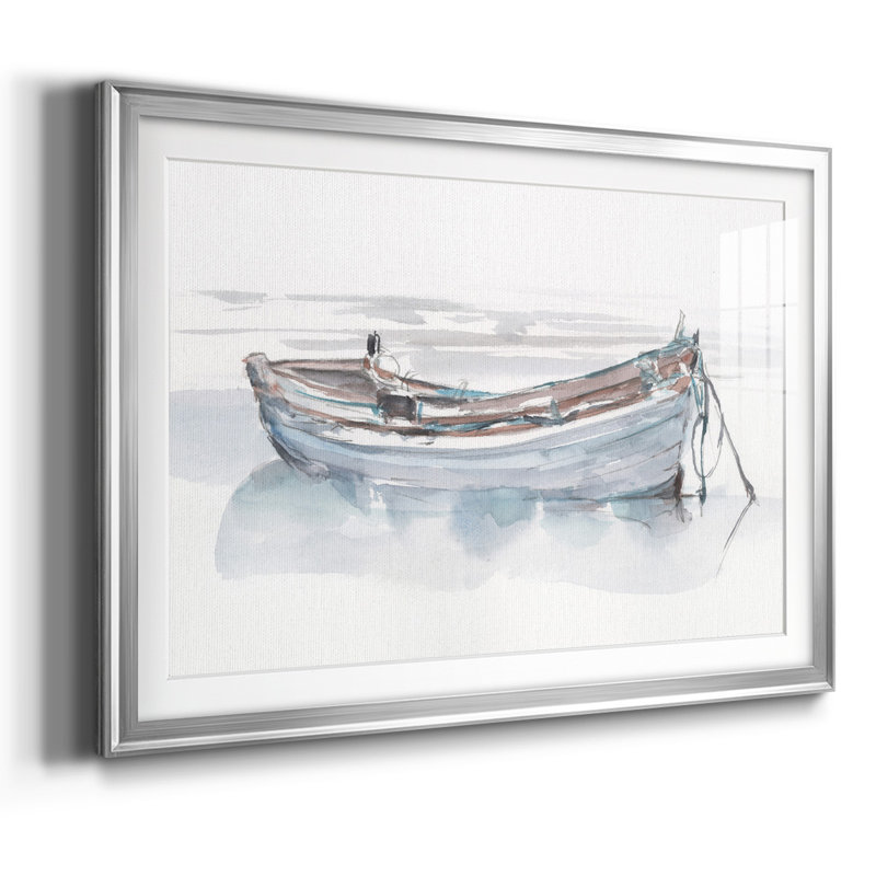 «Rolling Fog I», impression sur papier, Argent, H 30 po x l 44 po x P 1,5 po