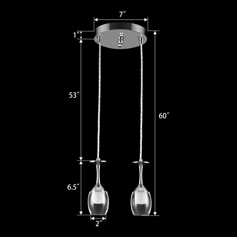  Luminaire suspendu en verre transparent Home Home