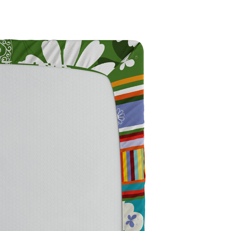 Microfiber Striped Fitted Sheet, Queen Fitted Sheet