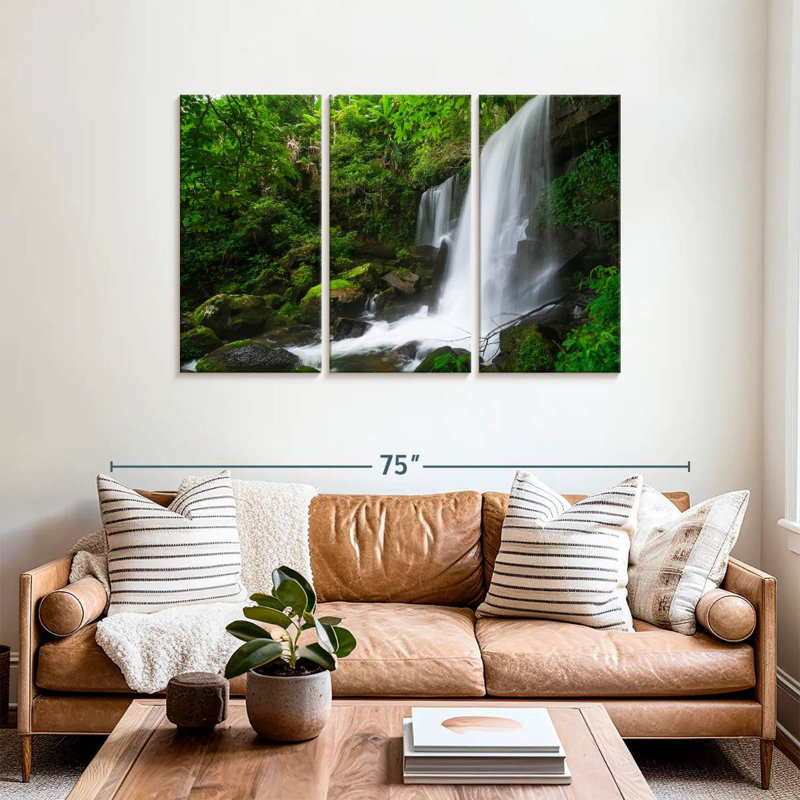 Alvord Lush Green Waterfall, 36" H x 57" W