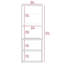 Armoire de salle de bain, deux tablettes intérieures, deux tablettes extérieures, armoire à une porte-2037148818