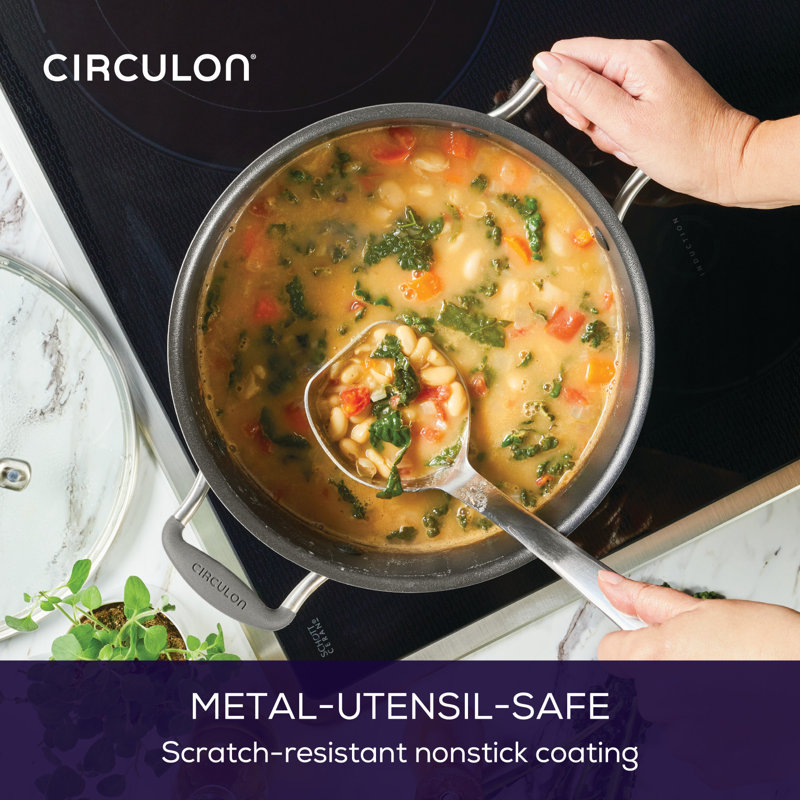 Circulon A1 Series with Scratchdefense Technology Nonstick Induction Stockpot with Lid, 8 Quart