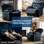 Fauteuil inclinable électrique surdimensionné de 66 cm (26 pouces) avec télécommande et mémoire de position, canapé Lazy Boy en velours côtelé-136635930-136635933