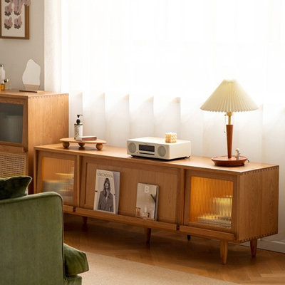 Modern Cherry Solid Wood TV Stands