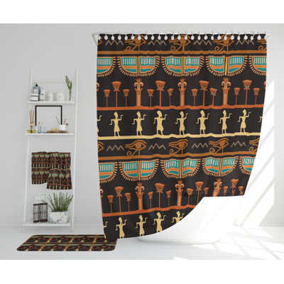 Nataliea Polyester Shower Curtain Set