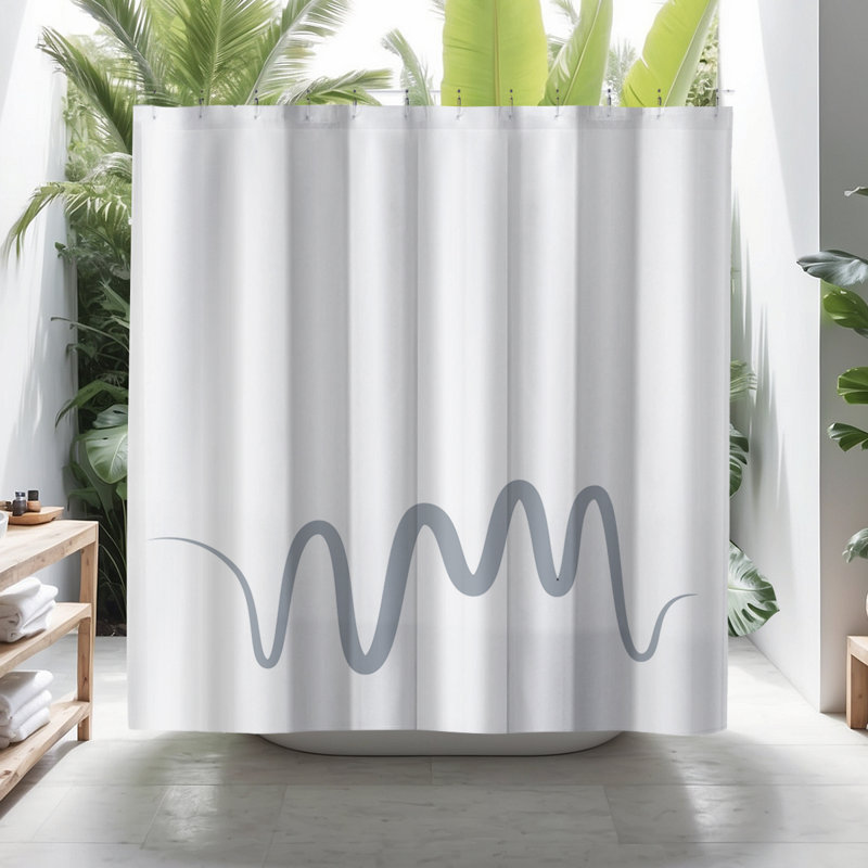 Coco Shower Curtain, Gray
