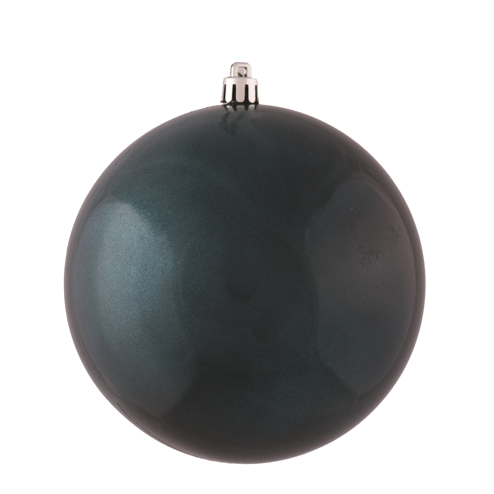 Christmas Ball Ornament, Candy Sea Blue, 6" H x 6" W x 6" D
