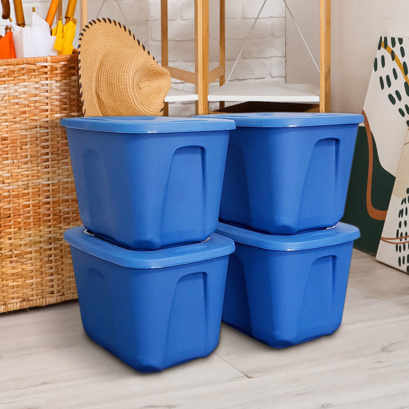 Homz Plastic Storage Tub & Tote